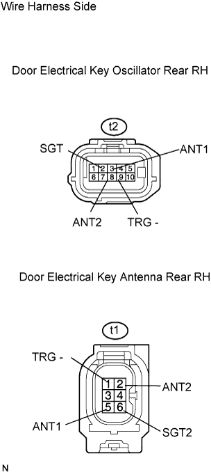 Lexus Gs430, Gs300. Uzs190 Grs190.Door Lock.Power Door Lock Control System.Entry And Start System  Entry Unlock Function Does Not Operate On Rear Door Rh