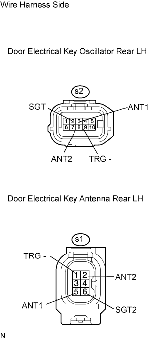 Lexus Gs430, Gs300. Uzs190 Grs190.Door Lock.Power Door Lock Control System.Entry And Start System  Entry Lock And Unlock Functions Do Not Operate On Rear Door Lh