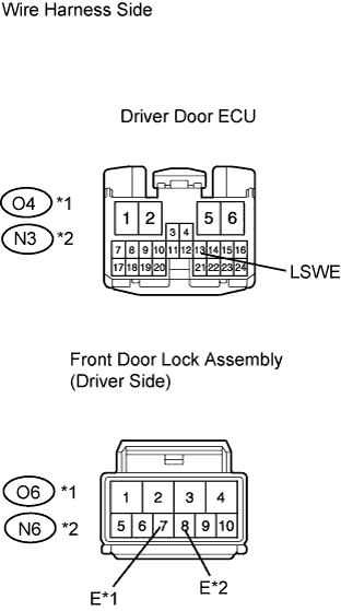 Lexus Gs430, Gs300. Uzs190 Grs190.Door Lock.Power Door Lock Control System.Power Door Lock Control System  All Doors Lock / Unlock Functions Do Not Operate Via Master Switch, Driver Side Door Key Cylinder