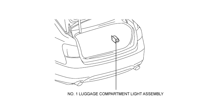 Lexus Gs430, Gs300. Uzs190 Grs190.Lighting.Lighting System.Luggage Compartment Room Light  Components