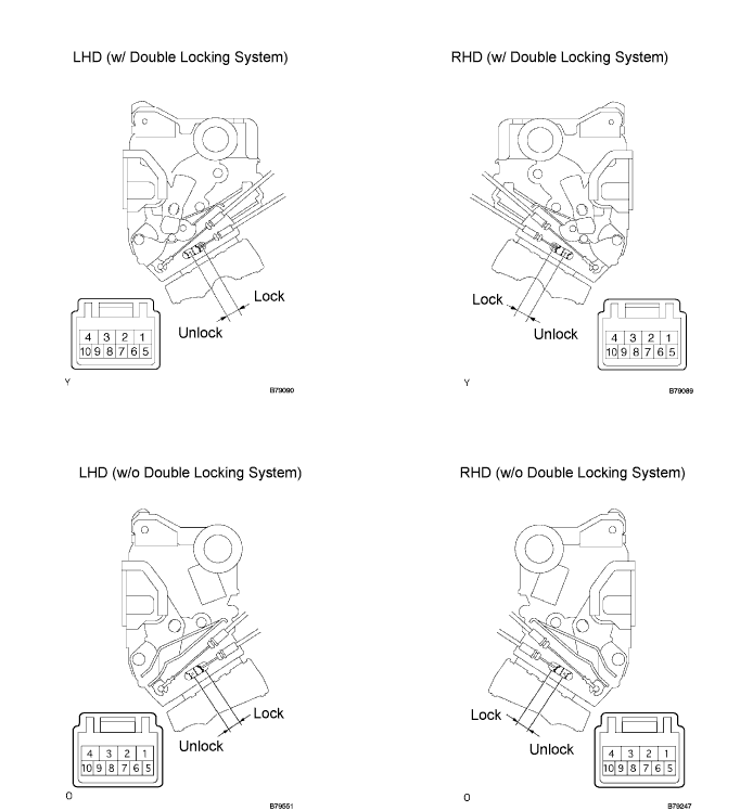 Lexus Gs430, Gs300. Uzs190 Grs190.Door Lock.Power Door Lock Control System.Power Door Lock Control System  Only Driver Door Lock / Unlock Functions Do Not Operate