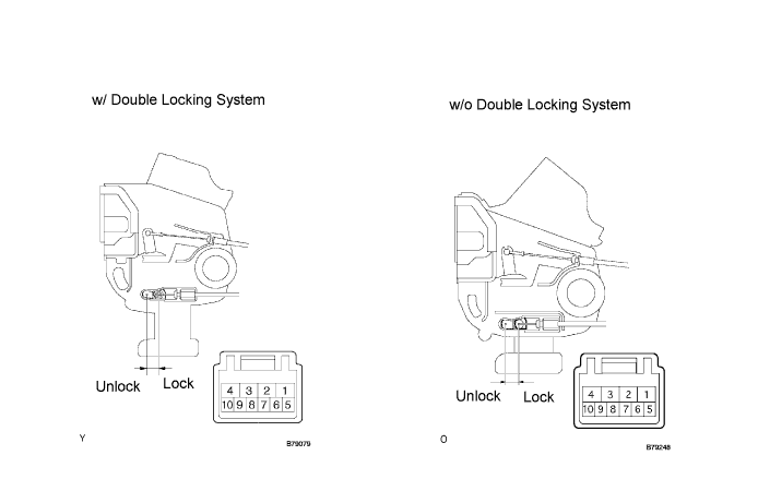 Lexus Gs430, Gs300. Uzs190 Grs190.Door Lock.Power Door Lock Control System.Power Door Lock Control System  Only Rear Door Rh Lock / Unlock Functions Do Not Operate