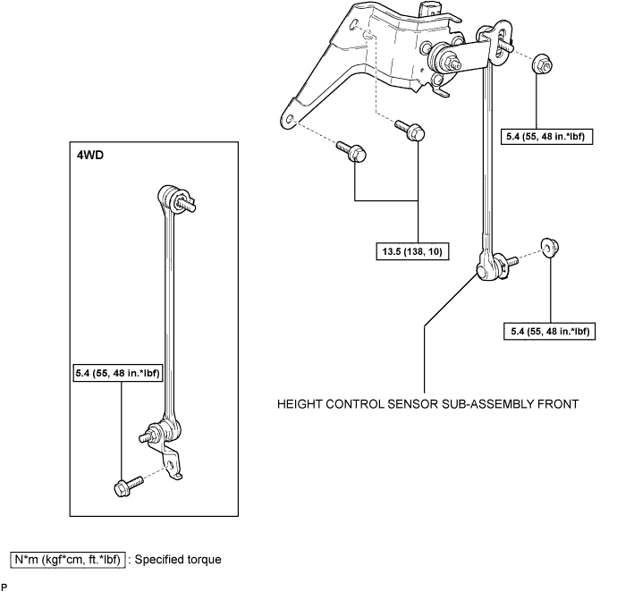 Lexus Gs430, Gs300. Uzs190 Grs190.Lighting.Lighting System.Height Control Sensor  Components