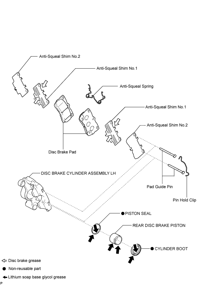 Lexus Gs430, Gs300. Uzs190 Grs190.Brake.Brake System.Rear Brake  Components