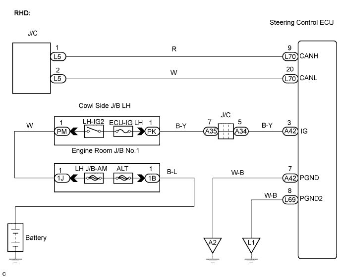 Lexus Gs430, Gs300. Uzs190 Grs190.Can Communication.Can Communication System.Can Communication System  Steering Control Ecu Communication Stop Mode