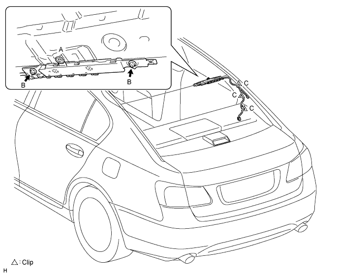 Lexus Gs430, Gs300. Uzs190 Grs190.Audio Visual.Audio And Visual System.Amplifier Antenna  Installation