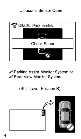 Lexus Gs430, Gs300. Uzs190 Grs190.Park Assist Monitoring.Clearance Sonar System.Clearance Sonar System  Operation Check