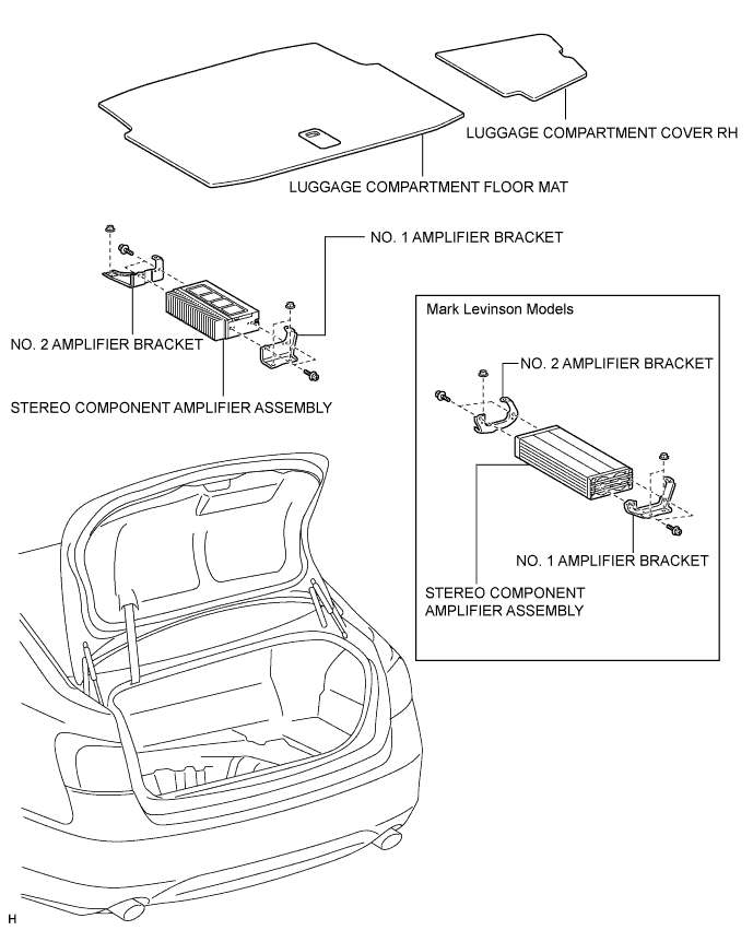 Lexus Gs430, Gs300. Uzs190 Grs190.Audio Visual.Audio And Visual System.Stereo Component Amplifier  Components