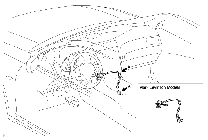 Lexus Gs430, Gs300. Uzs190 Grs190.Audio Visual.Audio And Visual System.Radio Antenna Cord Removal