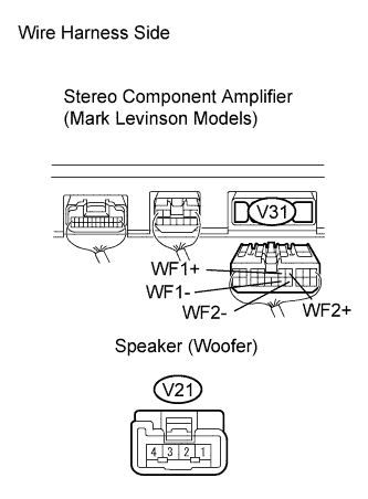 Lexus Gs430, Gs300. Uzs190 Grs190.Audio Visual.Audio And Visual System.Audio And Visual System  Speaker Circuit