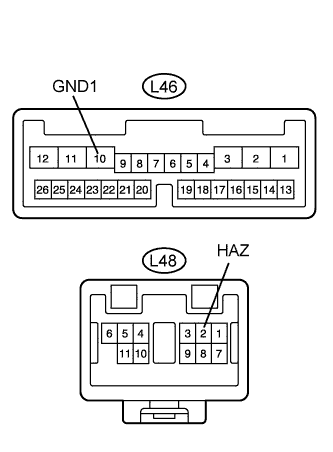 Lexus Gs430, Gs300. Uzs190 Grs190.Lighting.Lighting System.Lighting System  Hazard Warning Switch Circuit
