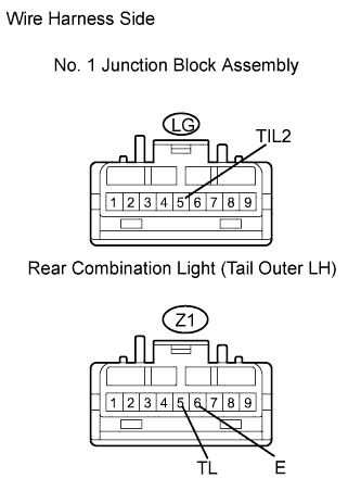 Lexus Gs430, Gs300. Uzs190 Grs190.Lighting.Lighting System.Lighting System  Taillight Circuit