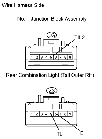 Lexus Gs430, Gs300. Uzs190 Grs190.Lighting.Lighting System.Lighting System  Taillight Circuit