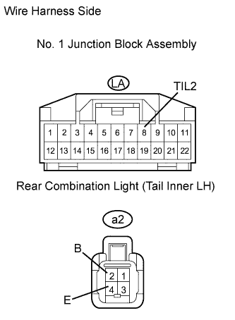 Lexus Gs430, Gs300. Uzs190 Grs190.Lighting.Lighting System.Lighting System  Taillight Circuit