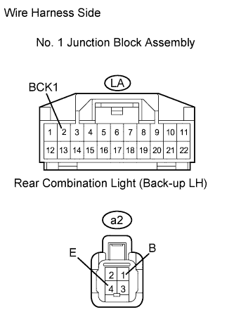 Lexus Gs430, Gs300. Uzs190 Grs190.Lighting.Lighting System.Lighting System  Back-Up Light Circuit