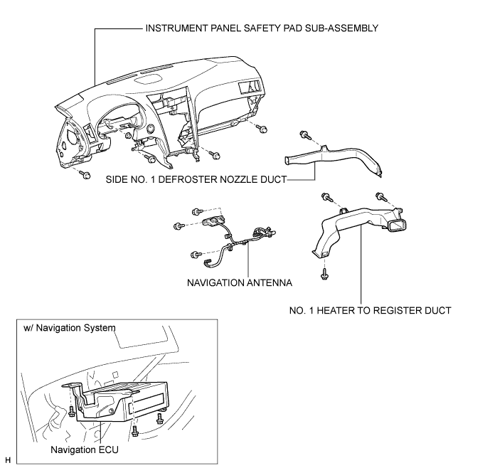 Lexus Gs430, Gs300. Uzs190 Grs190.Navigation.Navigation System.Navigation Antenna  Components