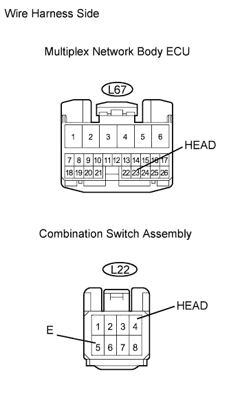 Lexus Gs430, Gs300. Uzs190 Grs190.Lighting.Lighting System.Lighting System  Headlight Signal Circuit