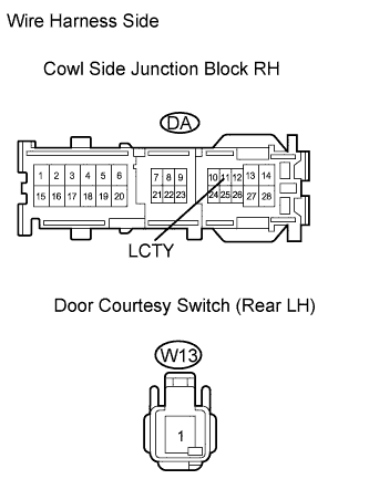 Lexus Gs430, Gs300. Uzs190 Grs190.Lighting.Lighting System.Lighting System  Door Courtesy Switch Circuit