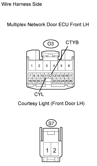 Lexus Gs430, Gs300. Uzs190 Grs190.Lighting.Lighting System.Lighting System  Door Courtesy Light Circuit