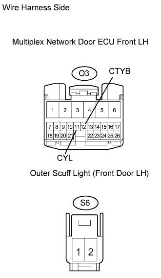 Lexus Gs430, Gs300. Uzs190 Grs190.Lighting.Lighting System.Lighting System  Door Courtesy Light Circuit