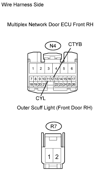 Lexus Gs430, Gs300. Uzs190 Grs190.Lighting.Lighting System.Lighting System  Door Courtesy Light Circuit