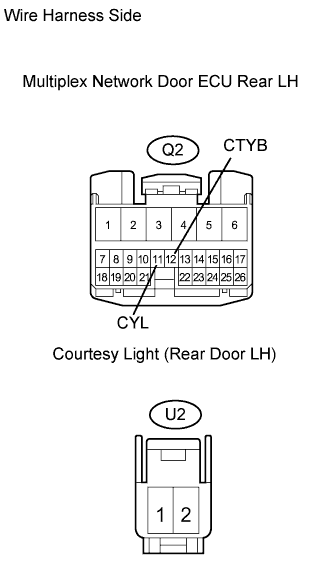 Lexus Gs430, Gs300. Uzs190 Grs190.Lighting.Lighting System.Lighting System  Door Courtesy Light Circuit