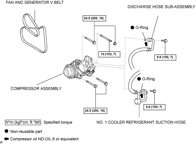 Lexus Gs430, Gs300. Uzs190 Grs190.Air Conditioning.Air Conditioning System.3Gr-Fse Compressor And Pulley  Components