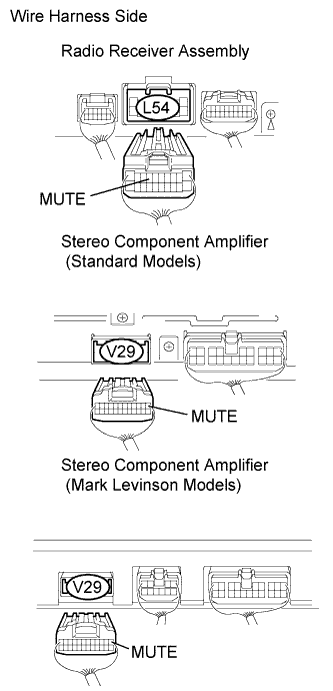 Lexus Gs430, Gs300. Uzs190 Grs190.Audio Visual.Audio And Visual System.Audio And Visual System  Mute Signal Circuit Between Radio Receiver And Stereo Component Amplifier