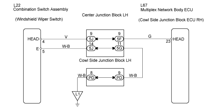 Lexus Gs430, Gs300. Uzs190 Grs190.Lighting.Lighting System.Lighting System  Headlight Signal Circuit