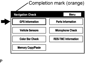Lexus Gs430, Gs300. Uzs190 Grs190.Navigation.Navigation System.Navigation System  Navigation Check Mode
