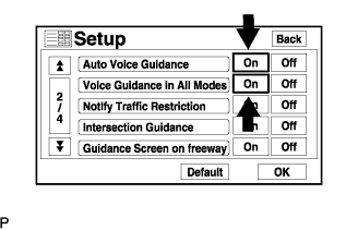 Lexus Gs430, Gs300. Uzs190 Grs190.Navigation.Navigation System.Navigation System  Voice Guidance Does Not Function