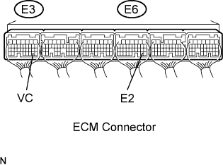 Codigo de problema de diagnostico P2014 P2016 P2017 Motor 4GR-FSE.  Desconecte el conector del sensor de posicion E56 SCV.