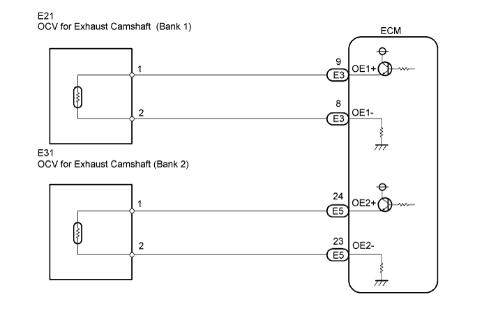 Lexus Is250, Is220D. Gse20 Ale20.4Gr-Fse Engine Control System.Sfi System.
Dtc
P0014 Camshaft Position B - Timing Over-Advanced Or System Performance (Bank 1)