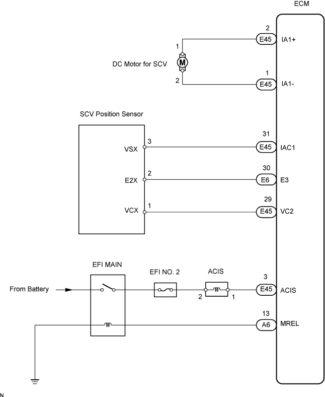 Lexus Is250, Is220D. Gse20 Ale20.4Gr-Fse Intake.Intake System.Intake System System Diagram