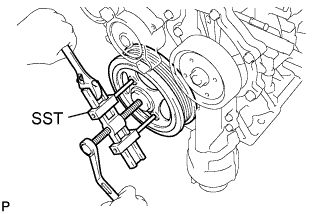 Lexus Is250, Is220D. Gse20 Ale20.2Ad-Fhv Lubrication.Lubrication System.Oil Pump  Removal