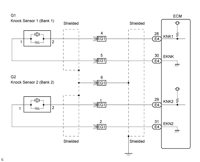 Lexus Is250, Is220D. Gse20 Ale20.4Gr-Fse Engine Control System.Sfi System.
Dtc
P0327 Knock Sensor 1 Circuit Low Input (Bank 1 Or Single Sensor)
