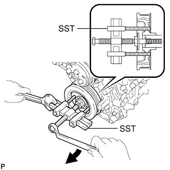 Lexus Is250, Is220D. Gse20 Ale20.4Gr-Fse Engine Mechanical.Engine.Engine Front Oil Seal  Removal