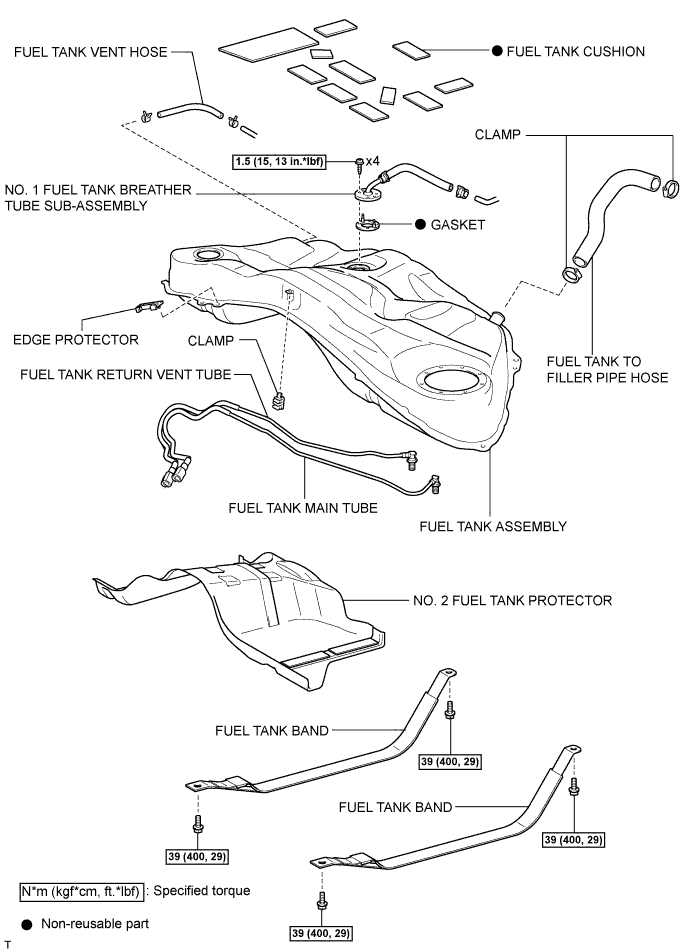 Lexus Is250, Is220D. Gse20 Ale20.4Gr-Fse Fuel.Fuel System.Fuel Tank  Components