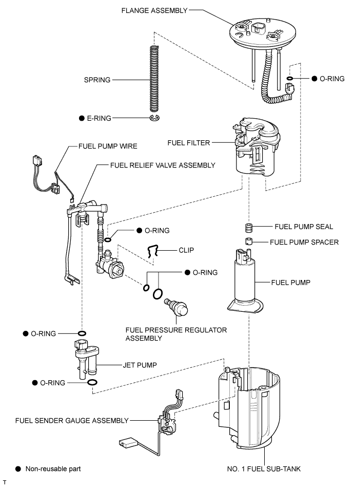 Lexus Is250, Is220D. Gse20 Ale20.4Gr-Fse Fuel.Fuel System.Fuel Pump  Components