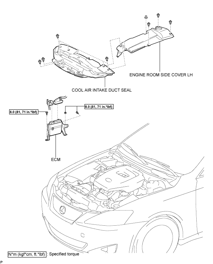 Lexus Is250, Is220D. Gse20 Ale20.2Ad-Fhv Engine Control System.Ecd System.Ecm  Components