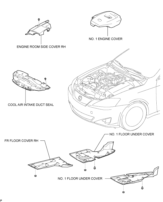 Lexus Is250, Is220D. Gse20 Ale20.2Ad-Fhv Emission Control.Emission Control System.Exhaust Manifold Converter  Components