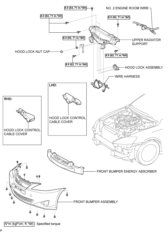 Lexus Is250, Is220D. Gse20 Ale20.2Ad-Fhv Cooling.Cooling System.Radiator  Components
