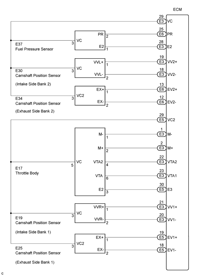 Lexus Is250, Is220D. Gse20 Ale20.4Gr-Fse Engine Control System.Sfi System.Sfi System  Ecm Power Source Circuit
