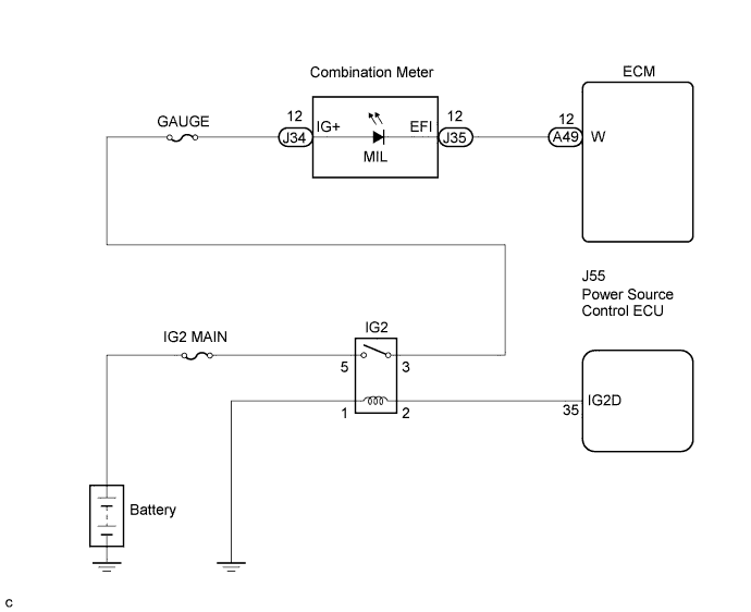 Lexus Is250, Is220D. Gse20 Ale20.2Ad-Fhv Engine Control System.Ecd System.Ecd System  Mil Circuit