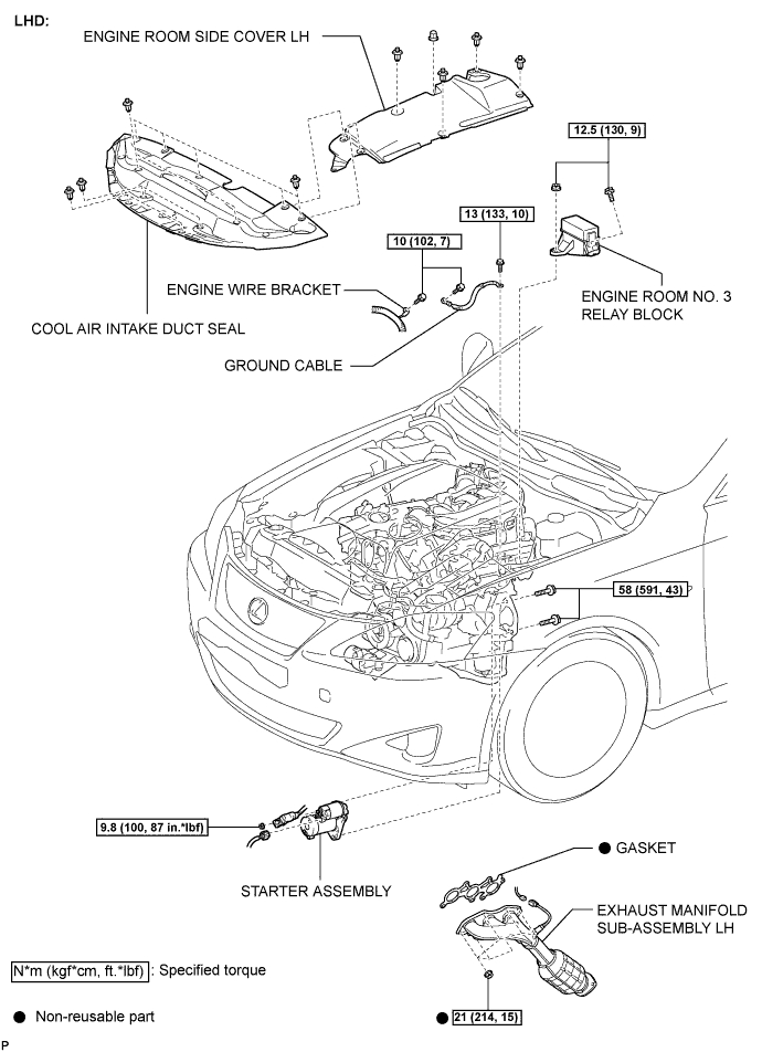 Lexus Is250, Is220D. Gse20 Ale20.4Gr-Fse Starting.Starting System.Starter  Components