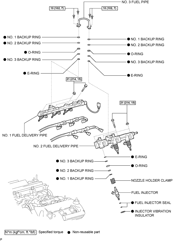 Lexus Is250, Is220D. Gse20 Ale20.4Gr-Fse Fuel.Fuel System.Fuel Injector  Components