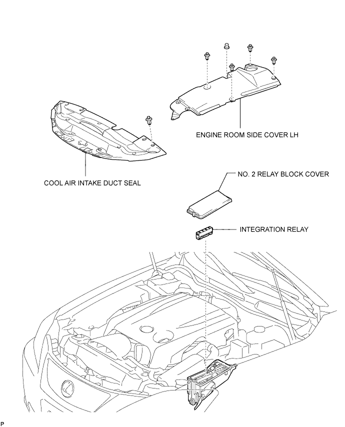 Lexus Is250, Is220D. Gse20 Ale20.4Gr-Fse Engine Control System.Sfi System.Integration Relay  Components