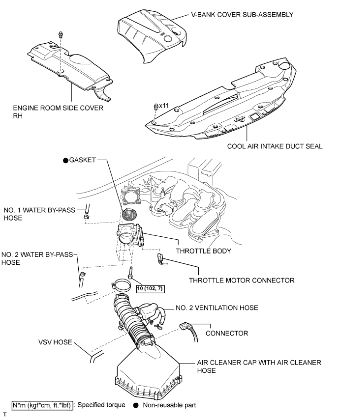 Lexus Is250, Is220D. Gse20 Ale20.4Gr-Fse Engine Control System.Sfi System.Throttle Body  Components
