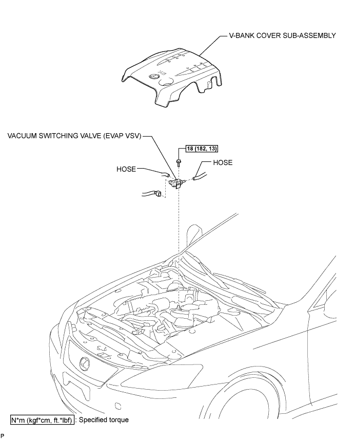 Lexus Is250, Is220D. Gse20 Ale20.4Gr-Fse Emission Control.Emission Control System.Vacuum Switching Valve (For Evap)  Components