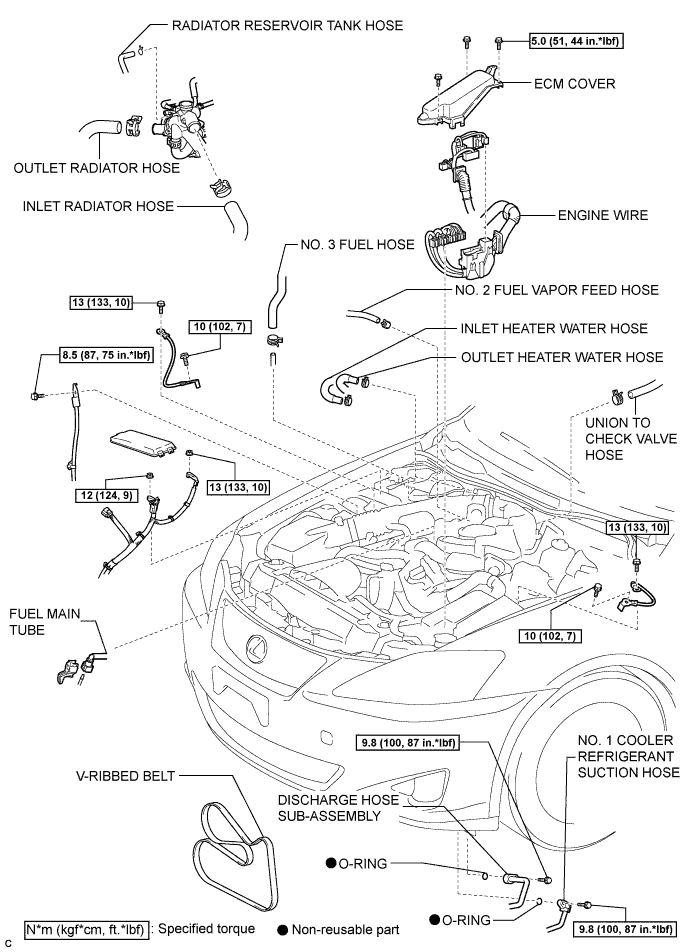 Lexus Is250, Is220D. Gse20 Ale20.4Gr-Fse Lubrication.Lubrication System.Oil Pump  Components